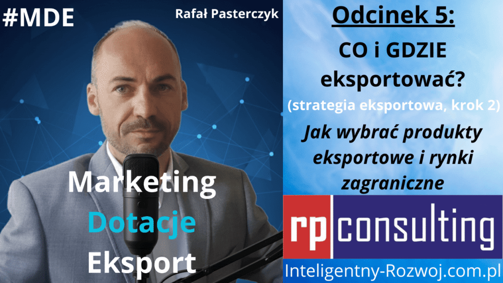 Podcast MDE (MDE.5/E) - CO i GDZIE eksportować? Jak wybrać produkty i rynki zagraniczne? (strategia, krok 2)