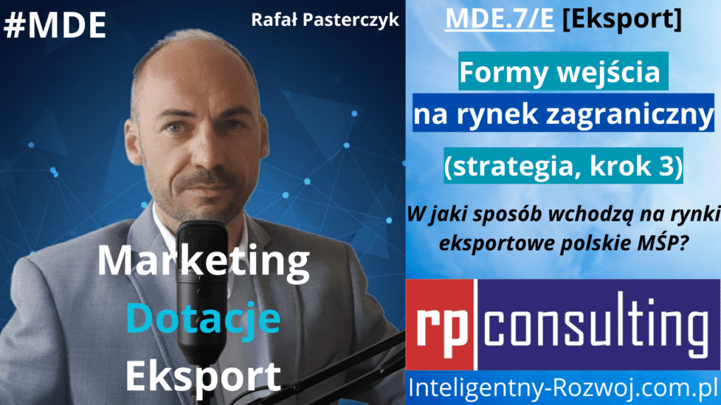 Podcast MDE (MDE.7/E) - Formy wejścia na rynek zagraniczny. Ekspansja zagraniczna polskich firm (strategia, krok 3)